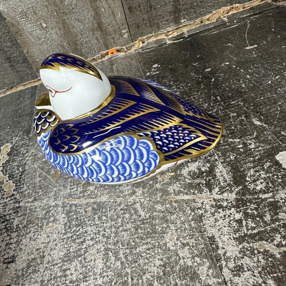 Royal Crown Derby English Bone China DUCK Paperweight Figurine - Picture 8 of 11